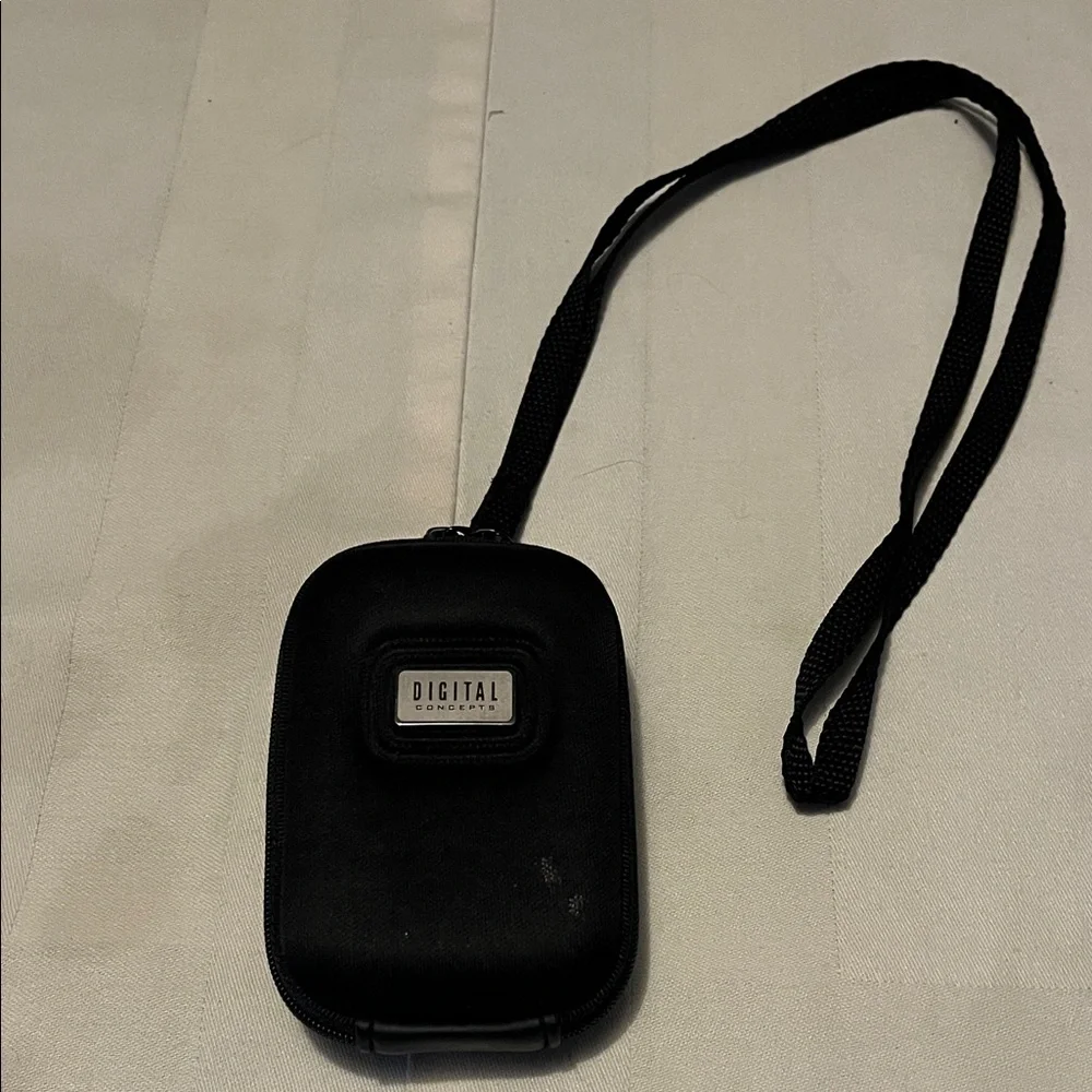 Black Digital Camera Case with Strap